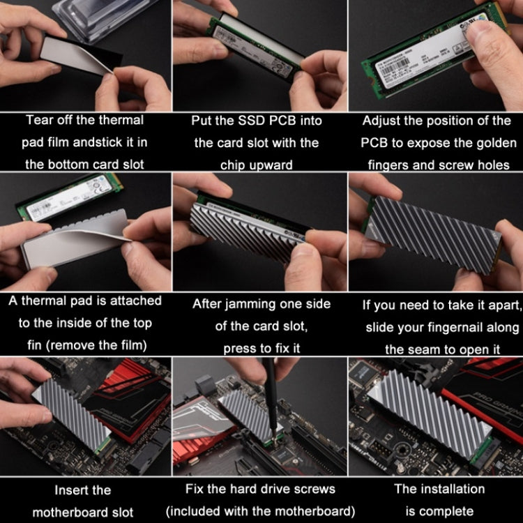 Jonsbo M.2-3 Solid State Radiator For NVME/SSD, Red, Grey