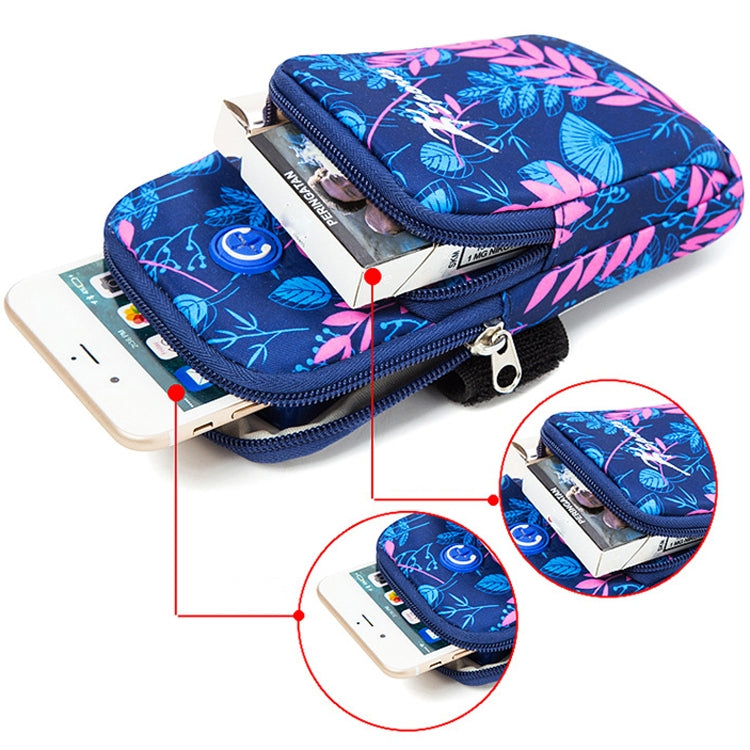2 PCS B031 Running Mobile Phone Sports Arm Bag Outdoor Sports Fitness Mobile Phone Bag Wrist Bag, Pink, Pink Large, Purple, Purple Large, Gray, Gray Large, Green, Green Large