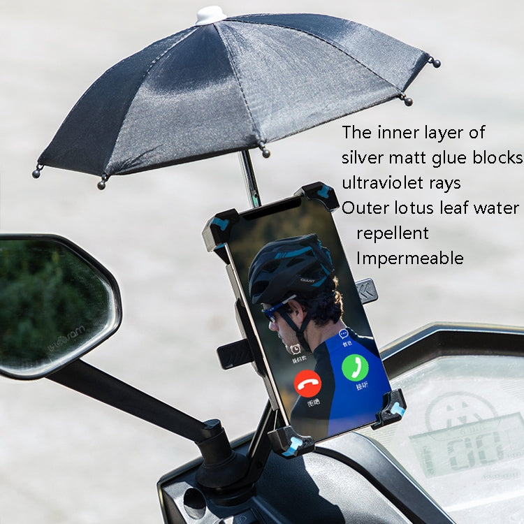 CYCLINGBOX Fahrrad Handyhalterung mit Sonnenschirm Fahrer Handyrahmen, Stil:, Lenkerinstallation (Schwarz), Lenkerinstallation (Rot), Lenkerinstallation (Gelb), Lenkerinstallation (Blau), Rückspiegelinstallation (Schwarz)