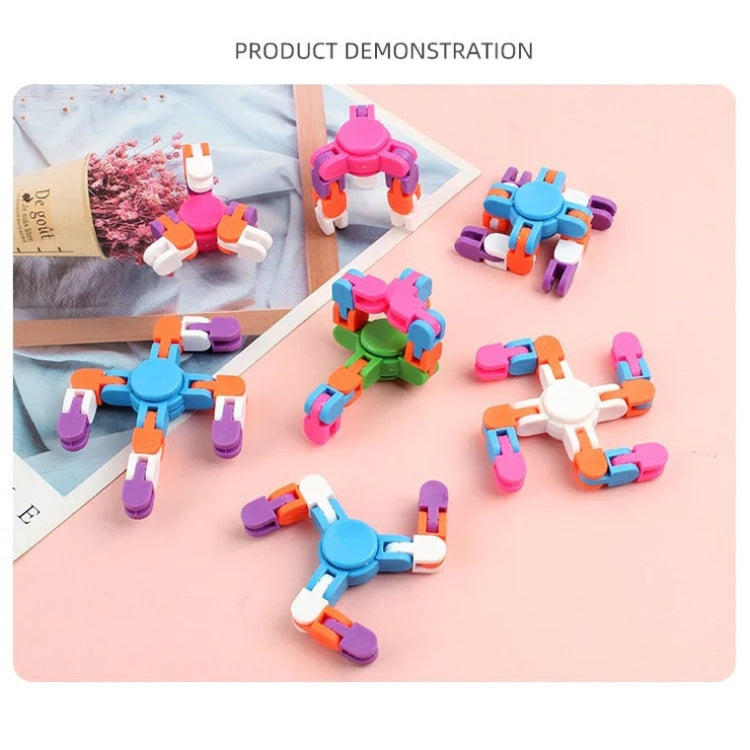 10 PCS Jouets DIY Piste de Chaîne de Vélo Sténose Osseuse 4 Angles Variété Bout des Doigts, Livraison Couleur Aléatoire