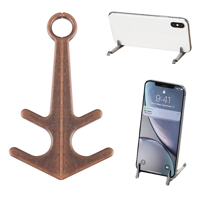 Mini Lazy Desktop Mobile Phone Bracket Multifunction Magnetic Anchor Tablet Stand, Retro Gold, Retro Silver, Retro Copper