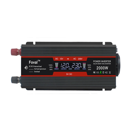 LCD Smart Home Car Inverter 12V To 220V Power Converter, 1500W, 2000W, 2600W, 3000W