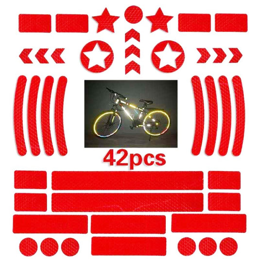 Fahrrad Waben-Reflexaufkleber, Nacht-Reflexlogo, Gitterstreifen, Warnstreifen