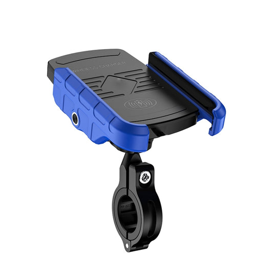 Support de téléphone portable à chargement sans fil pour moto M9, support de navigation pour téléphone portable à chargement rapide 15W, M9 (noir), M9 (bleu), M9 (rouge), M9 (gris)