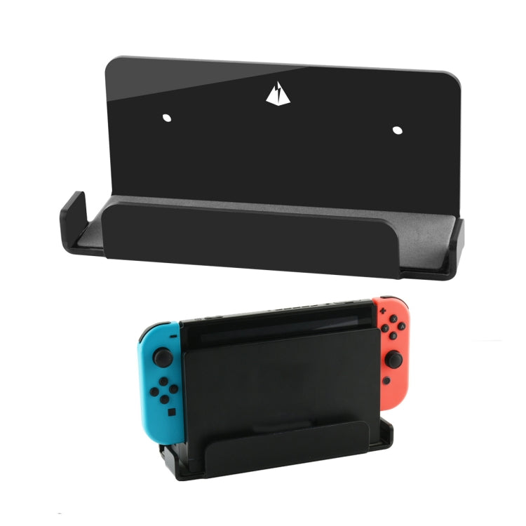 Game Console Wall Storage Bracket Game Console Accessories Storage Rack For Nintendo Switch, Acrylic Transparent, Acrylic Black