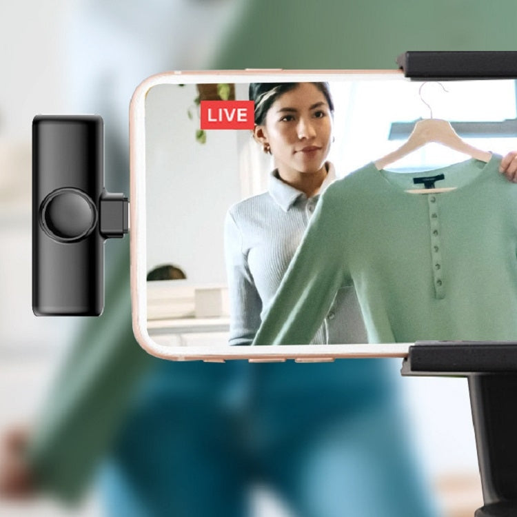Lavalier Wireless Microphone Mobile Phone Live Video Shooting Small Microphone, 8 Pin Direct 1 To 1, Type C 1 To 1, Type-C 1 To 2