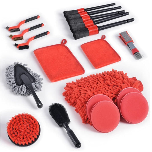 Brosse de nettoyage de voiture, brosse de nettoyage pour perceuse électrique, brosse de nettoyage de pneus, 19 en 1