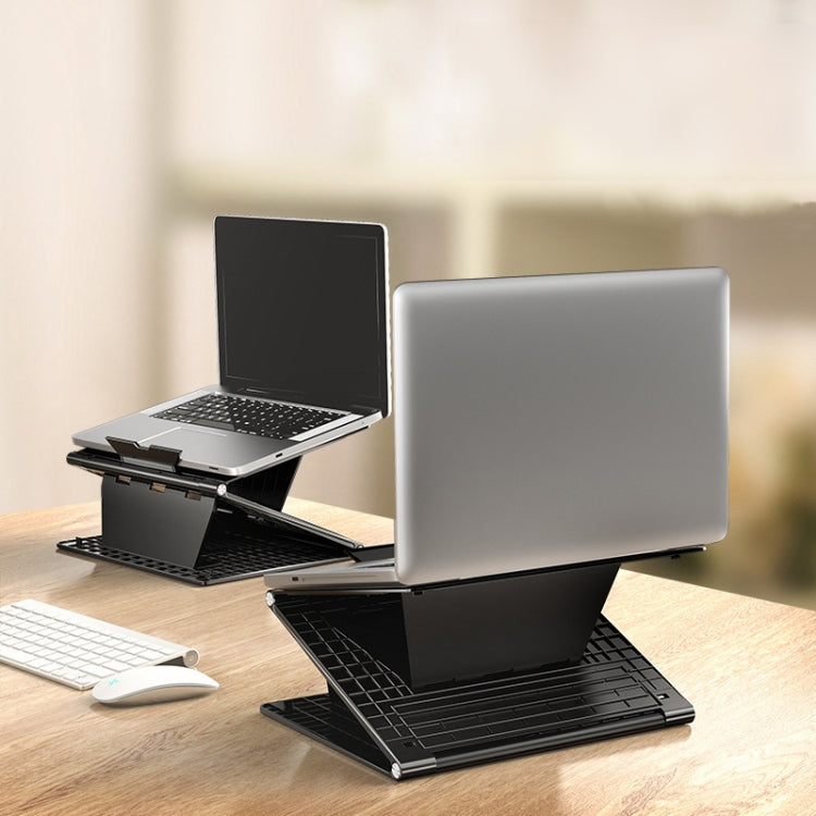 N5 Laptop Stand Portable Double-Layer Multi-Gear Adjustment Heightening Folding Plastic Heat Dissipation Bracket, N5