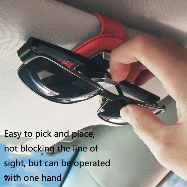 529 Car Sun Visor Glasses Clip Sunglasses Holder, Black, Beige, Red, Gray