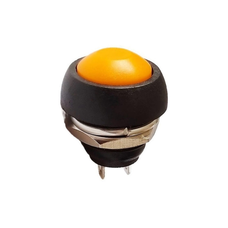 10 PCS Small Waterproof Self-Reset Button Switch, Black, Green, Red, Orange, White, Blue