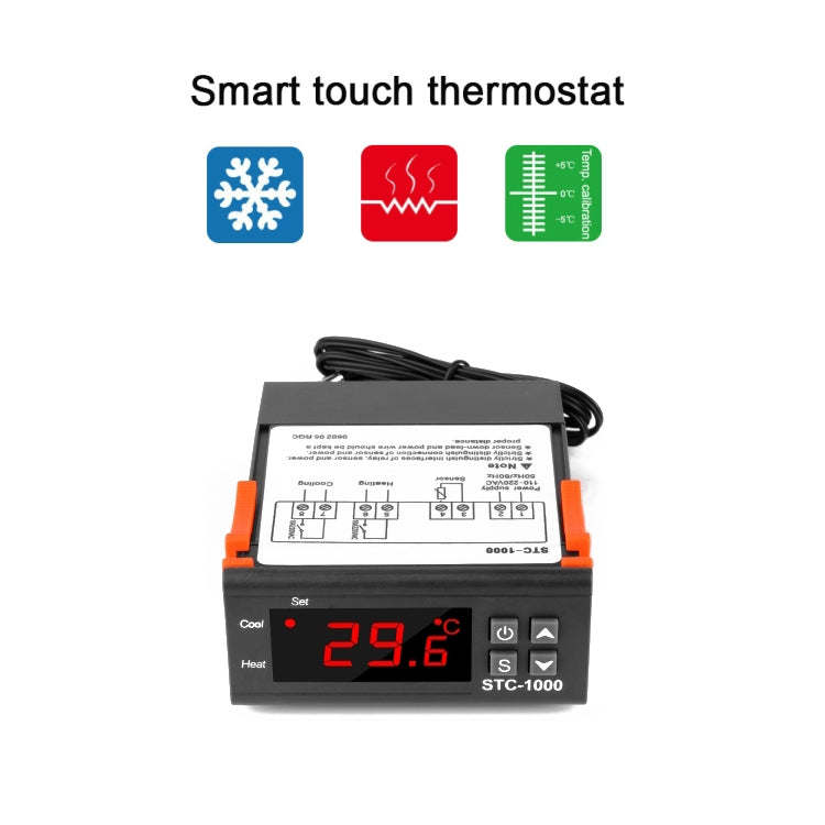 STC-1000 Aquarium Incubation Seafood Machine Electronics Number Microcomputer Temperature Controller Switch, 12V