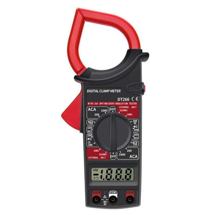 ANENG DT266 Automatic High-Precision Clamp Multimeter with Buzzer, DT266 Red