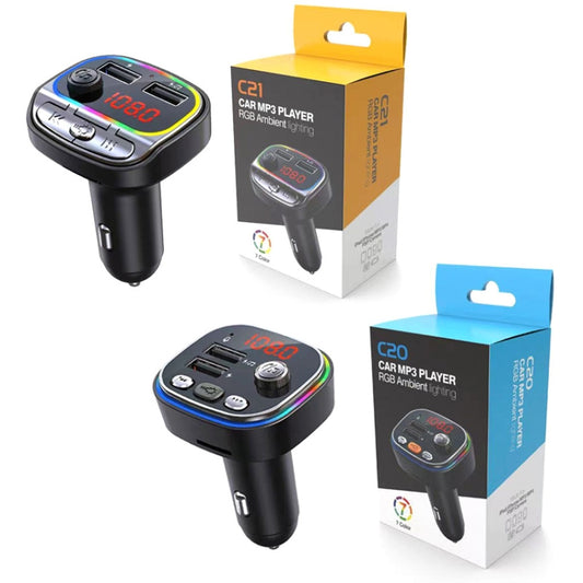 Lecteur de Musique MP3 Bluetooth USB de Voiture avec Lumières Colorées, C20