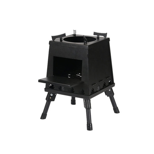 Outdoor Camping Folding Portable Barbecue Wood Stove, Size:, Small (Green), Small (Black), Small (Stainless Steel), Large (Green), Large (Black), Large (Stainless Steel)