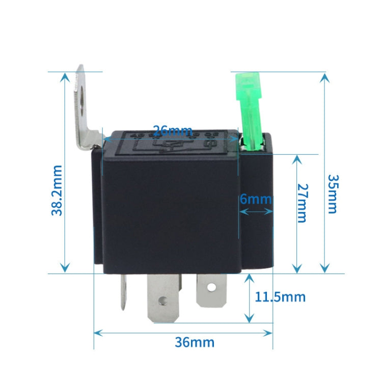 5 Sets JD2912 4 Pin Car Relay With Fuse, 12V, 24V