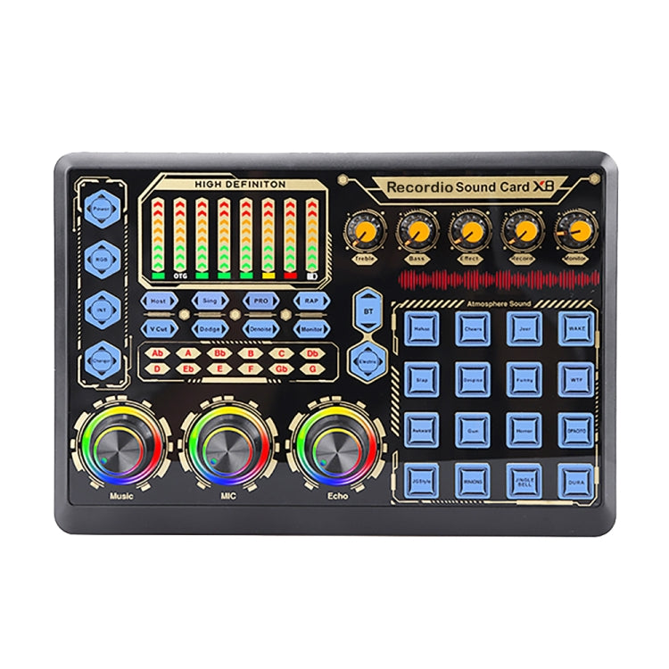 Live Microphone Equipment Sound Card, GAX-X8