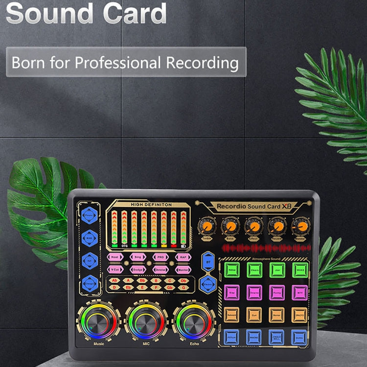 Live Microphone Equipment Sound Card, GAX-X8