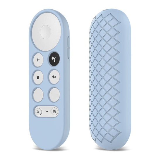 2 PCS Silicone Protective Shell for Google Chromecast 2020 Remote Control, (Silver Gray), (Sky Blue), (White), (Pink), Red), (Black)