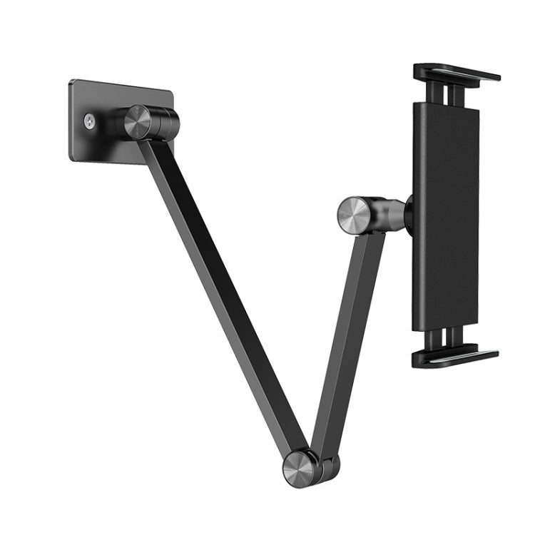 WS-2 Wall-Mounted Folding Telescopic Holder For Mobile Phone And Tablet, WS-2 (White), WS-2 (Black Gray)