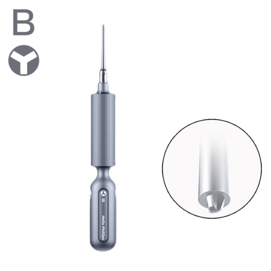 Qianli Super Tactile Grip-Type Precision Silent Dual-Bearing Screwdriver, Type A Phillips, Type B Tri-point, Type C Pentalibe, Type D Pinhead Philips, Type E T2 Torx