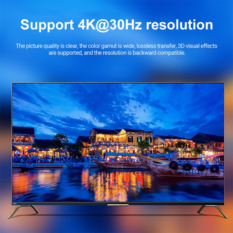 2 to 1 Out HD HDMI Switch, 4K 30Hz Black