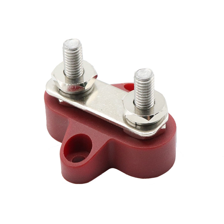 Double Terminal Block Spiral Fixed Wire Connector, M8 Black, M8 Red, M6 Black, M6 Red