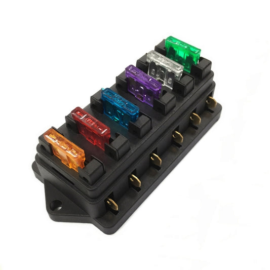 F458-Z Direct 6-Way Fuse Holder Car DC Modification Insurance Box, F458-Z Insurance Box