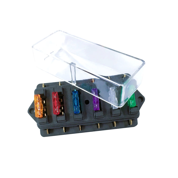 F458-Z Direct 6-Way Fuse Holder Car DC Modification Insurance Box, F458-Z Insurance Box