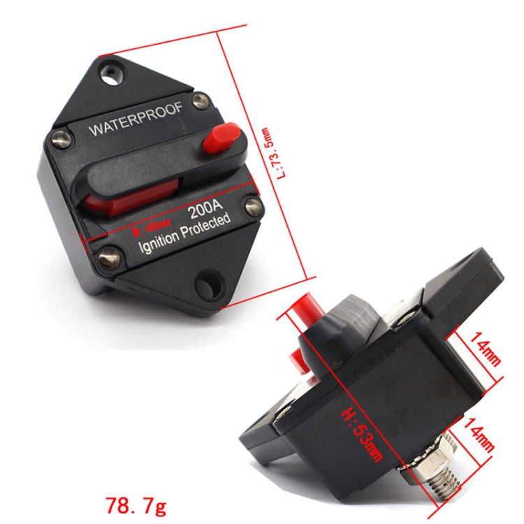CB10 Car Audio Modified Automatic Circuit Breakerion, 20A, 30A, 40A, 50A, 60A, 80A, 100A, 150A, 200A