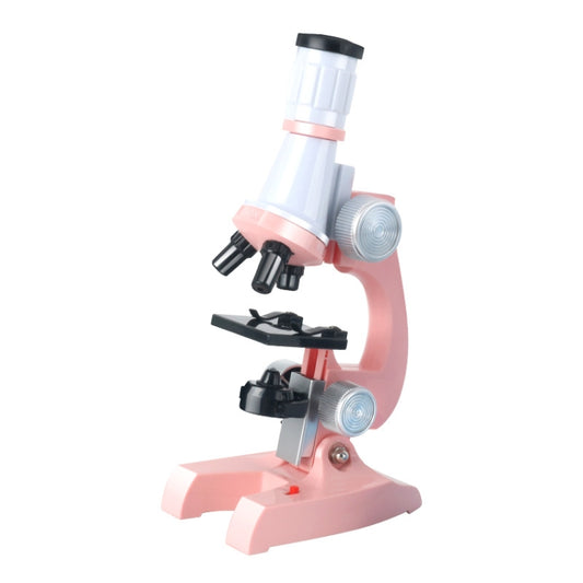 Microscope HD 1200x, jouet éducatif pour enfants, noir, rose, bleu clair