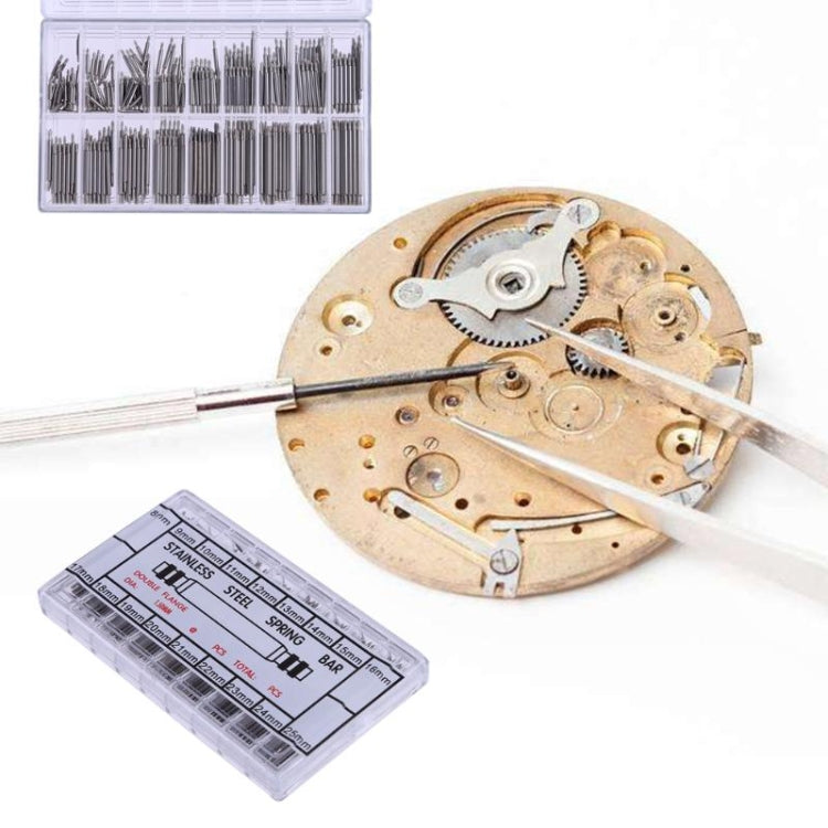 Stainless Steel Seamless Box Packing Spring Bar, 400 PCS / Box G084 6-25mm