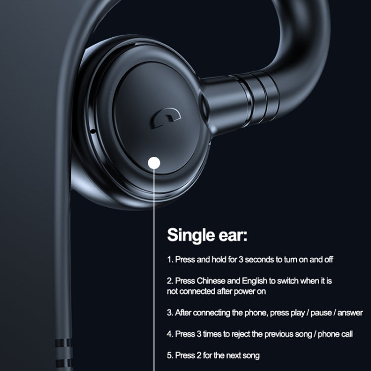M99 Bluetooth V5.2 Single Earhook Business Headphone, Black, Pink, Black+Red, Black+Blue, Black+White