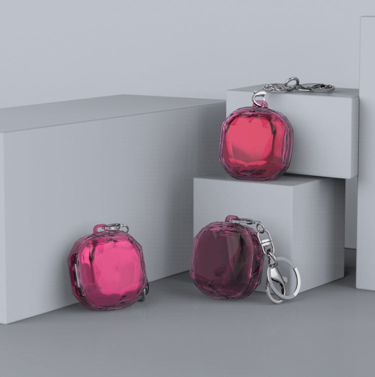 PC Diamond Pattern Earphone Protective Case For Samsung Galaxy Buds Live / Buds 2 / Buds Pro, Transparent, Transparent Black, Transparent Pink, Transparent Yellow, Transparent Blue, Electroplate Rose Pink, Electroplate Silver, Electroplated Black