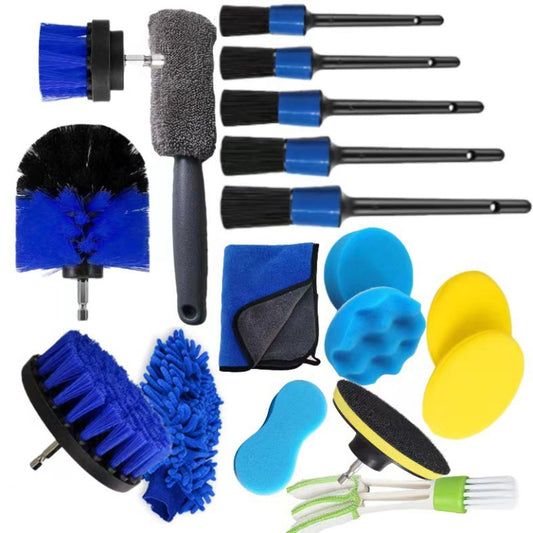 Brosse de nettoyage multi-fonctions pour perceuse électrique, 18 pièces
