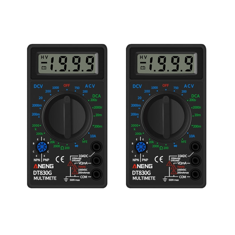 2 PCS ANENG DT830G Portable Digital Multimeter
