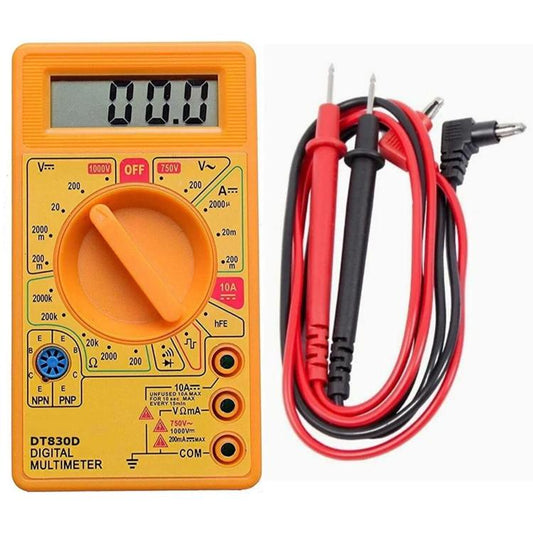 Multimètre numérique portable ANENG DT830G, 2 pièces, noir, jaune