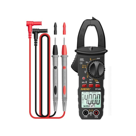 ANENG ST180 Digital Display Clamp AC & DC Intelligent Voltage Multimeter, Red, Black, Yellow