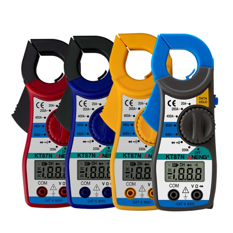 ANENG KT-87N Clamp Voltage And Current Measuring Multimeter, Yellow, Red, Blue, Gray