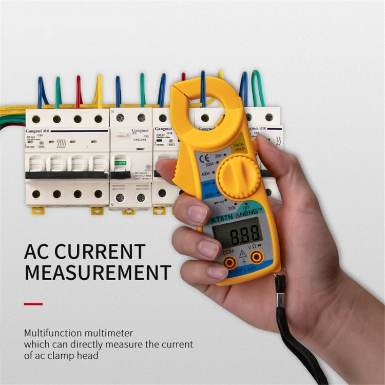 ANENG KT-87N Clamp Voltage And Current Measuring Multimeter, Yellow, Red, Blue, Gray