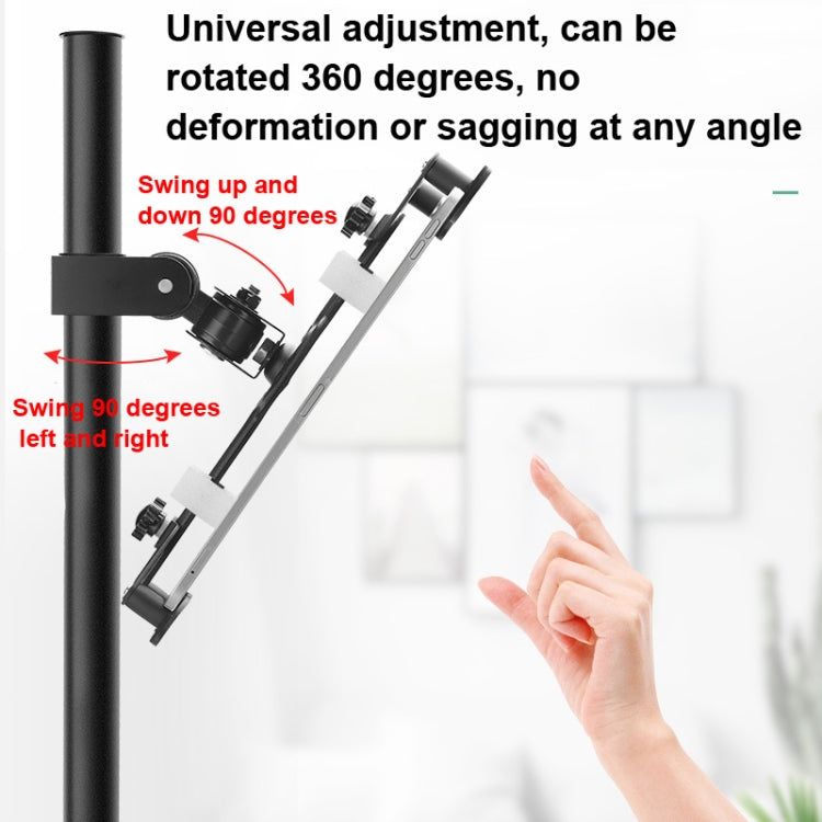 Soporte de metal para mesita de noche, con clip para escritorio, para tableta y teléfono, altura 50 cm