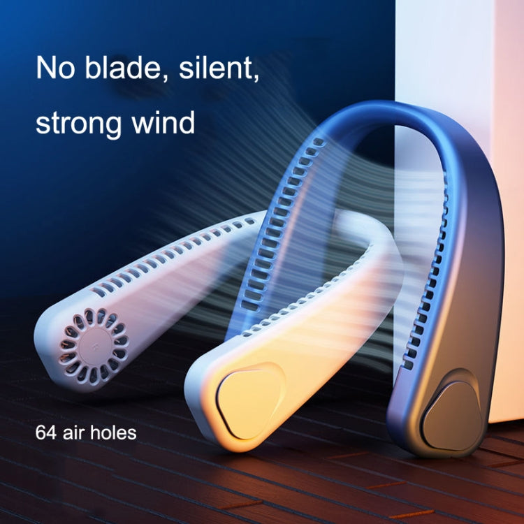 F2 Ventilateur portable USB à suspendre autour du cou, blanc, rose, bleu, vert
