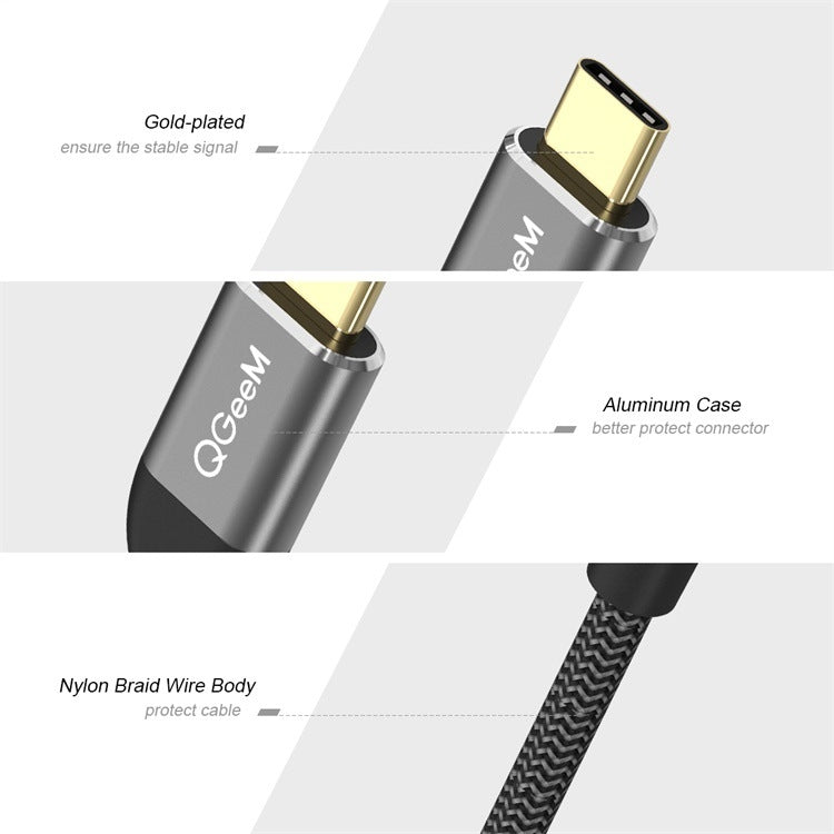 QGeeM QG-UA01 USB TYPE-C To HDMI Adapter