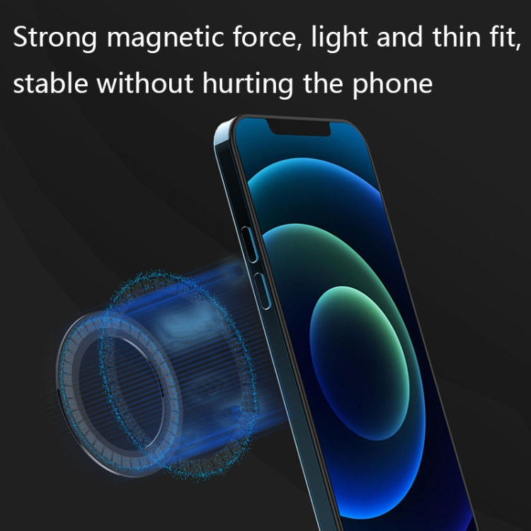 2 PCS T12 Stripe Pattern Magnetic Suction Wireless Charger Magnetic Sheet, White, Black