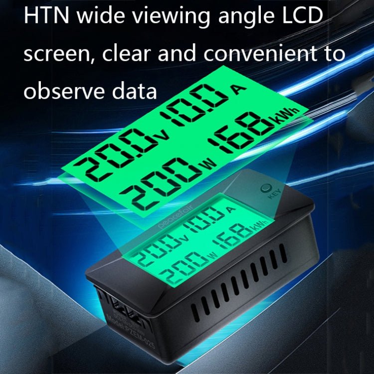 Peacefair PZEM-025 DC Multifunctional DC Digital Display Tester, 50A, 100A, 200A, 300A