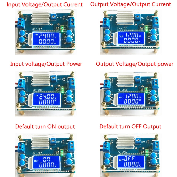 Adjustable Constant Voltage Constant Current Liquid Crystal LCD Multi-Display, PCB