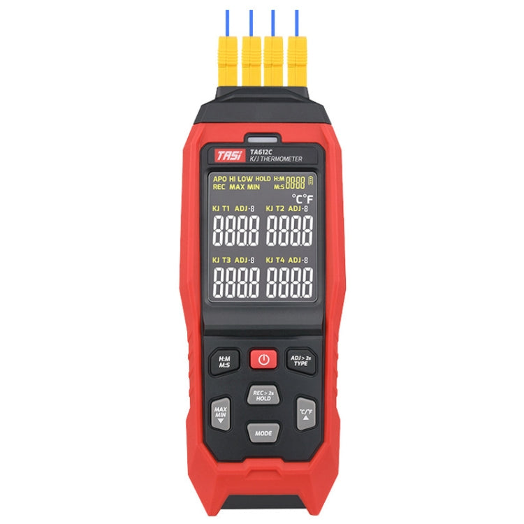 TASI Contact Temperature Meter K-Type Thermocouple Probe Thermometer, Style:, TA612A Single Channel, TA612B Dual Channels, TA612C 4 Channels