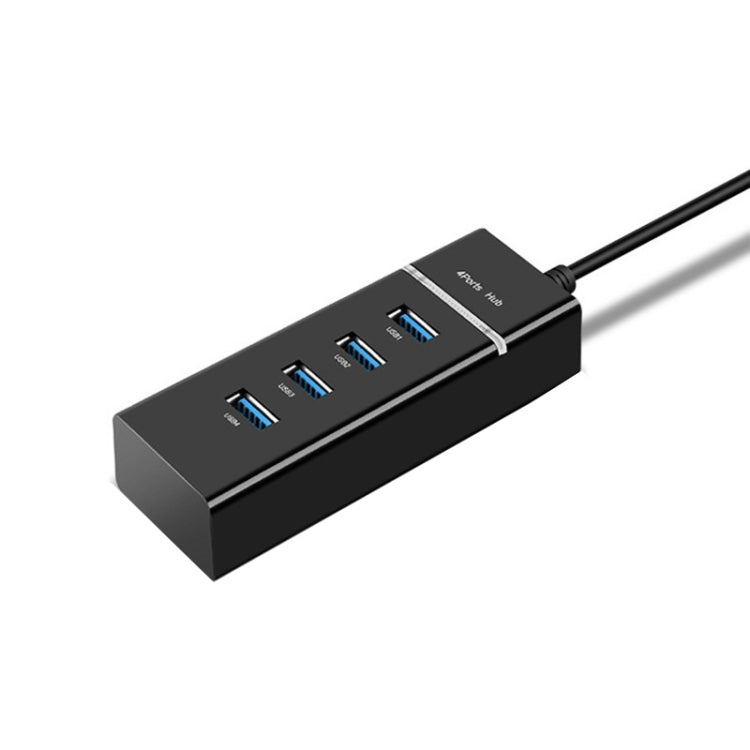 4 X USB 2.0 Ports HUB Converter, Cable Length: 15cm,Style:, Without Light Bar, With Light Bar Black, With Light Bar White