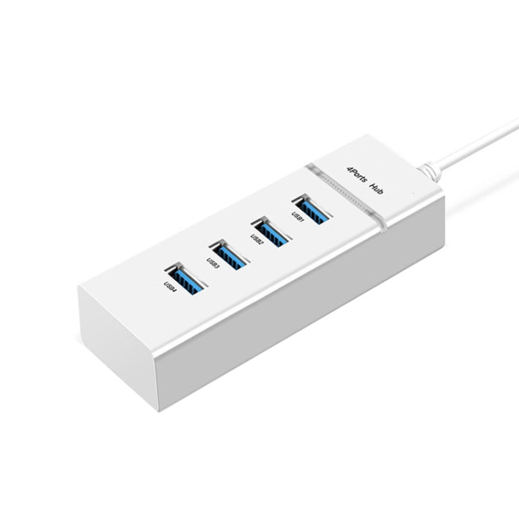 4 X USB 2.0 Ports HUB Converter, Cable Length: 15cm,Style:, Without Light Bar, With Light Bar Black, With Light Bar White