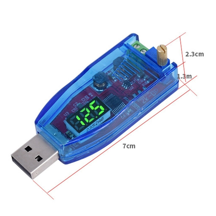 5V To 1-24V DC-DC USB Adjustable Power Supply Regulator Module, Color Random Delivery, 5V To 1-24V
