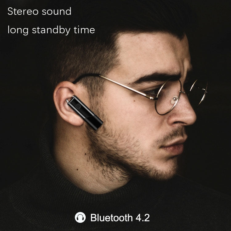 Single Ear 4.2 Bluetooth Headset Stereo HIFI Sports Wireless Bluetooth Headset, A1 Black, A1 White, A2 Black, A2 White